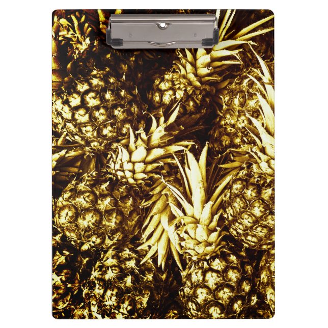 Luxuriöse Ananas Klemmbrett (Vorderseite)