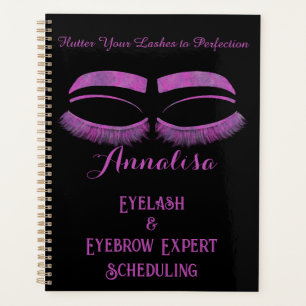 Luxuriöse Aquarellucht & Brow Beauty, Lila Planer