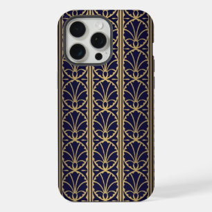 Luxuriöse Art Deco inspirierte Textildesign. iPhone 15 Pro Max Hülle