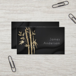 Luxuriöse Bamboo Black Gold Business Card Visitenkarte