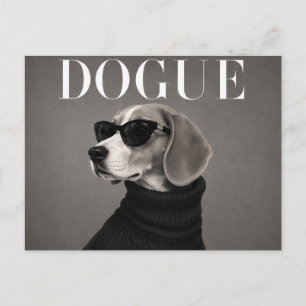 Luxuriöse Beagle-Hund-Porträt Postkarte