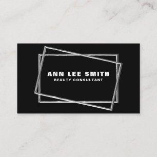 Luxuriöse Black Business Cards - Gold/Silber Foil! Visitenkarte