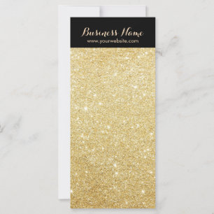 Luxuriöse Black & Gold Glitzer Hintergrundrackkart