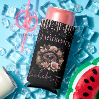 Luxuriöse Black Pink Las Vegas Bachelorette Selters Dosenkühler