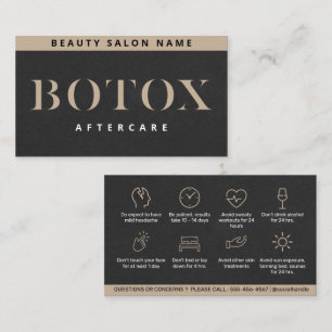 Luxuriöse Botox Lip Filler Anleitung Aftercare Car Visitenkarte