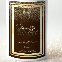 Luxuriöse braune Produktverpackung Etikett Gold Ra