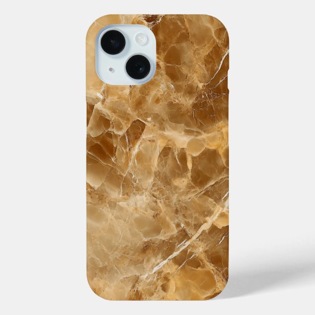 Luxuriöse Caramel Marble Phone Case (Rückseite)