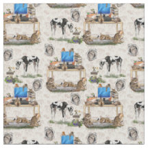 Luxuriöse Cat & Dog-Wiederholungs-Design-Gewebe