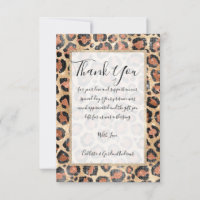 Luxuriöse Chic Gold Black Brown Leopard Animal Pri