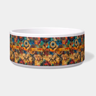 Luxuriöse Cyan "Inherited Artistry" Comfy Pet Bowl Napf