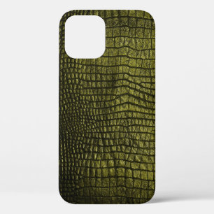 Luxuriöse dunkle Krokodillederstruktur. Case-Mate iPhone Hülle