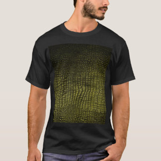 Luxuriöse dunkle Krokodillederstruktur. T-Shirt