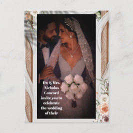 Luxuriöse Einladungskarte für Hochzeiten - Elegant