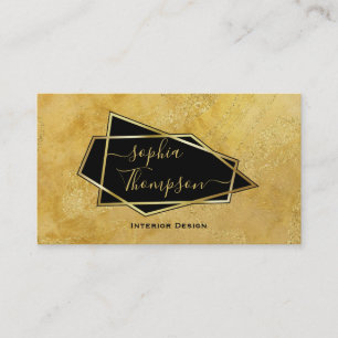 Luxuriöse Elegant Gold Glitzer Marmorschrift Visitenkarte