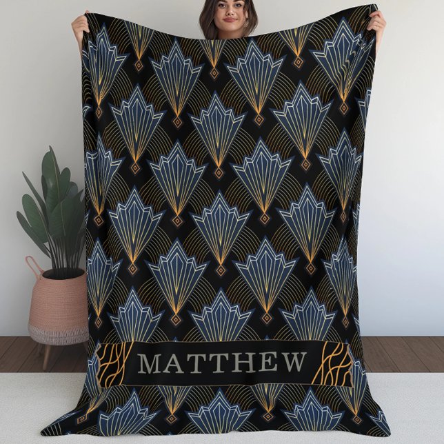 Luxuriöse Elegante Art Trendy Deko Pattern Fleecedecke (Von Creator hochgeladen)
