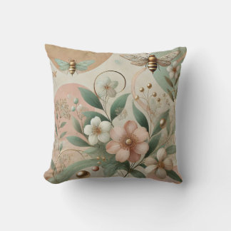 Luxuriöse elegante Blumen Kissen