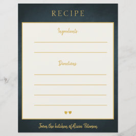 Luxuriöse elegante Marinekarte mit Goldtypografie