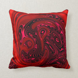 Luxuriöse Elegante Rotes Drachen Abstrakt Kissen