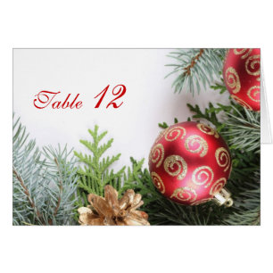 Luxuriöse elegante Weihnachts-Winter-Tischkarte