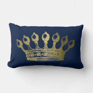 Luxuriöse Esoteric Gold Crown Marine Lendenkissen