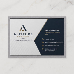Luxuriöse Executive Visitenkarte mit modernem Gold