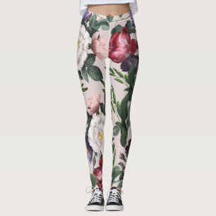Luxuriöse feminine Summer Fashion boho Blume Leggings