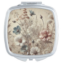 ✨ Luxuriöse Floral Compact Mirror | Natur Inspirie