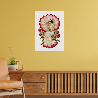 Luxuriöse florale Wandkunst Poster
