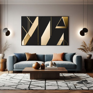 Luxuriöse Geometrie Leinwanddruck