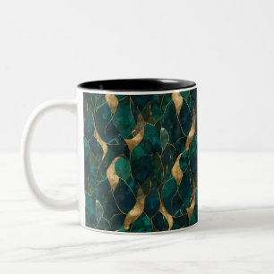 Luxuriöse geometrische Abstrakte Zwei-Tone-Tasse Zweifarbige Tasse