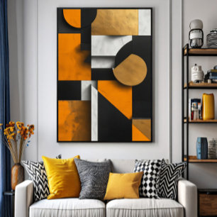 Luxuriöse geometrische Komposition Poster