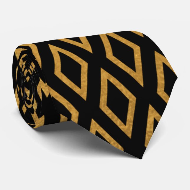 Luxuriöse geometrische Neck Tie für Männer Stil Krawatte (Gerollt)