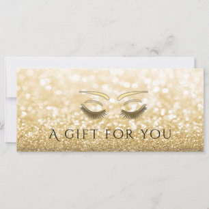 Luxuriöse glitzernde Goldstriche & Augenbrauen