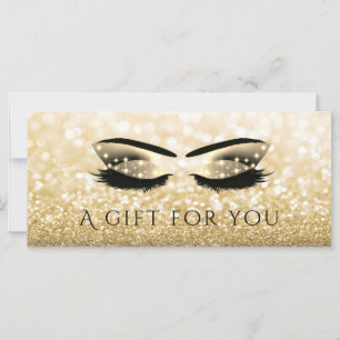 Luxuriöse glitzernde Goldstriche & Augenbrauen