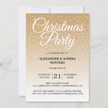 Luxuriöse Gold Glitzer Ombre Party