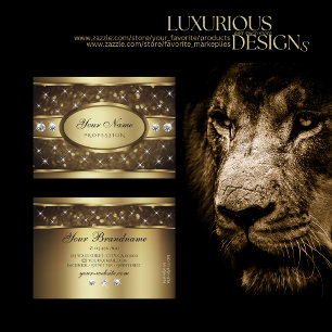 Luxuriöse Gold Glitzer Sparkle Stars Visitenkarte