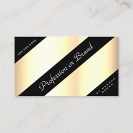 Luxuriöse Gold Ombre Moderne Black Lines Boutique Visitenkarte