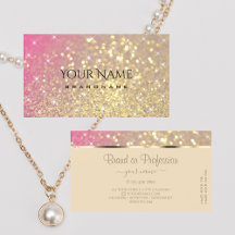 Luxuriöse Gold Pink Lila Glitzer Stars Elegante