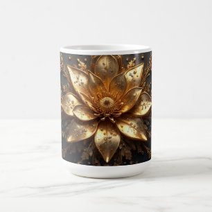 Luxuriöse Goldblume Kaffeetasse