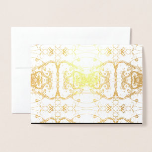 Luxuriöse Golden Foil Abstrakt Moderner Deko Folienkarte