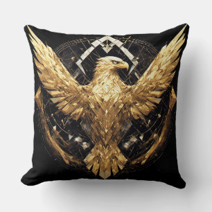 Luxuriöse goldene Adler Elegante Heimdekoration Kissen
