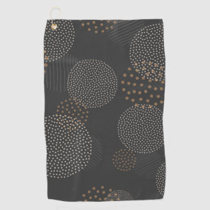 Luxuriöse goldene Farben Ästhetisches Design Golfhandtuch