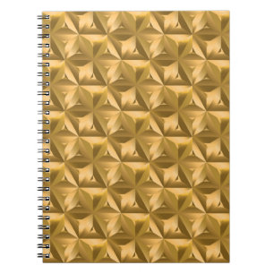 Luxuriöse goldene geometrische nahtlose Muster Notizblock