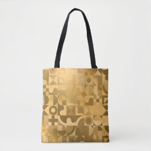 Luxuriöse goldene geometrische nahtlose Muster Tasche