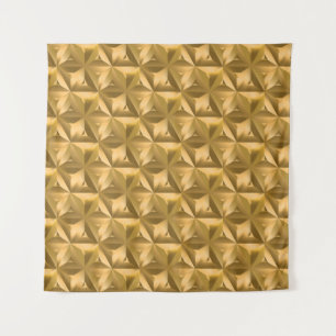 Luxuriöse goldene geometrische nahtlose Muster Wandteppich