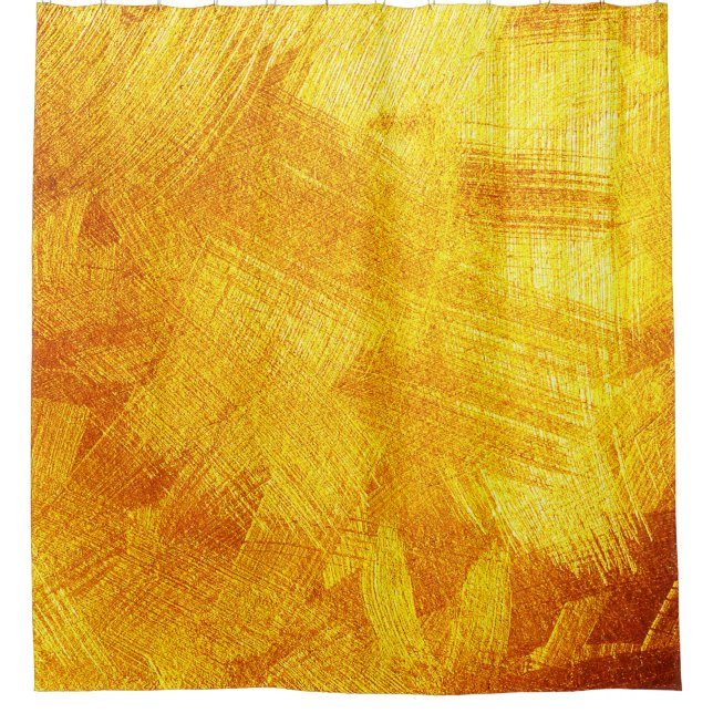 Luxuriöse goldene Textur, abstrakter Hintergrund. Duschvorhang (Vorderseite)