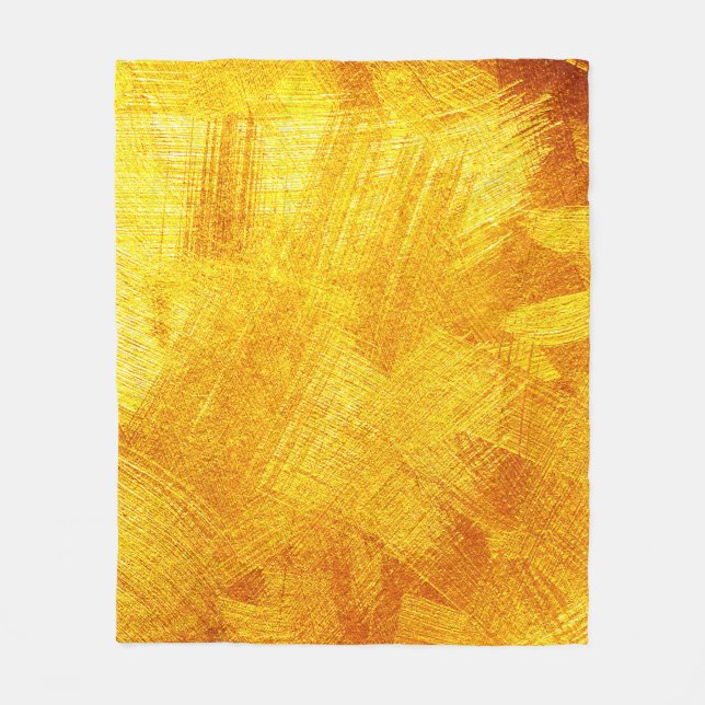 Luxuriöse goldene Textur, abstrakter Hintergrund. Fleecedecke (Vorderseite)