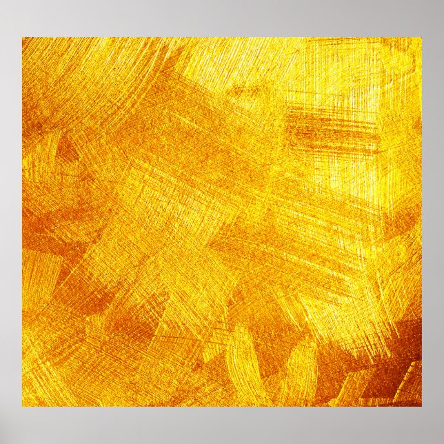 Luxuriöse goldene Textur, abstrakter Hintergrund. Poster (Vorne)