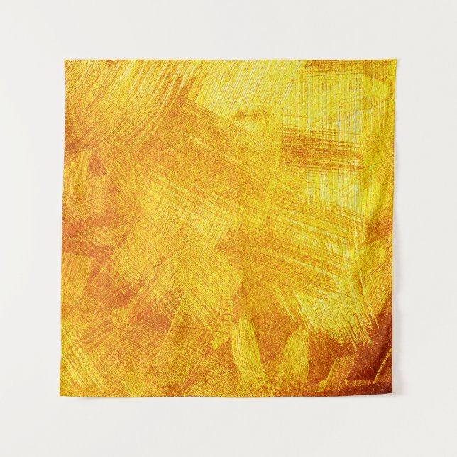 Luxuriöse goldene Textur, abstrakter Hintergrund. Wandteppich (Vorderseite)