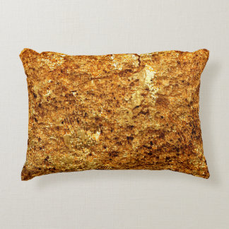 Luxuriöse goldene Textur. Dekokissen